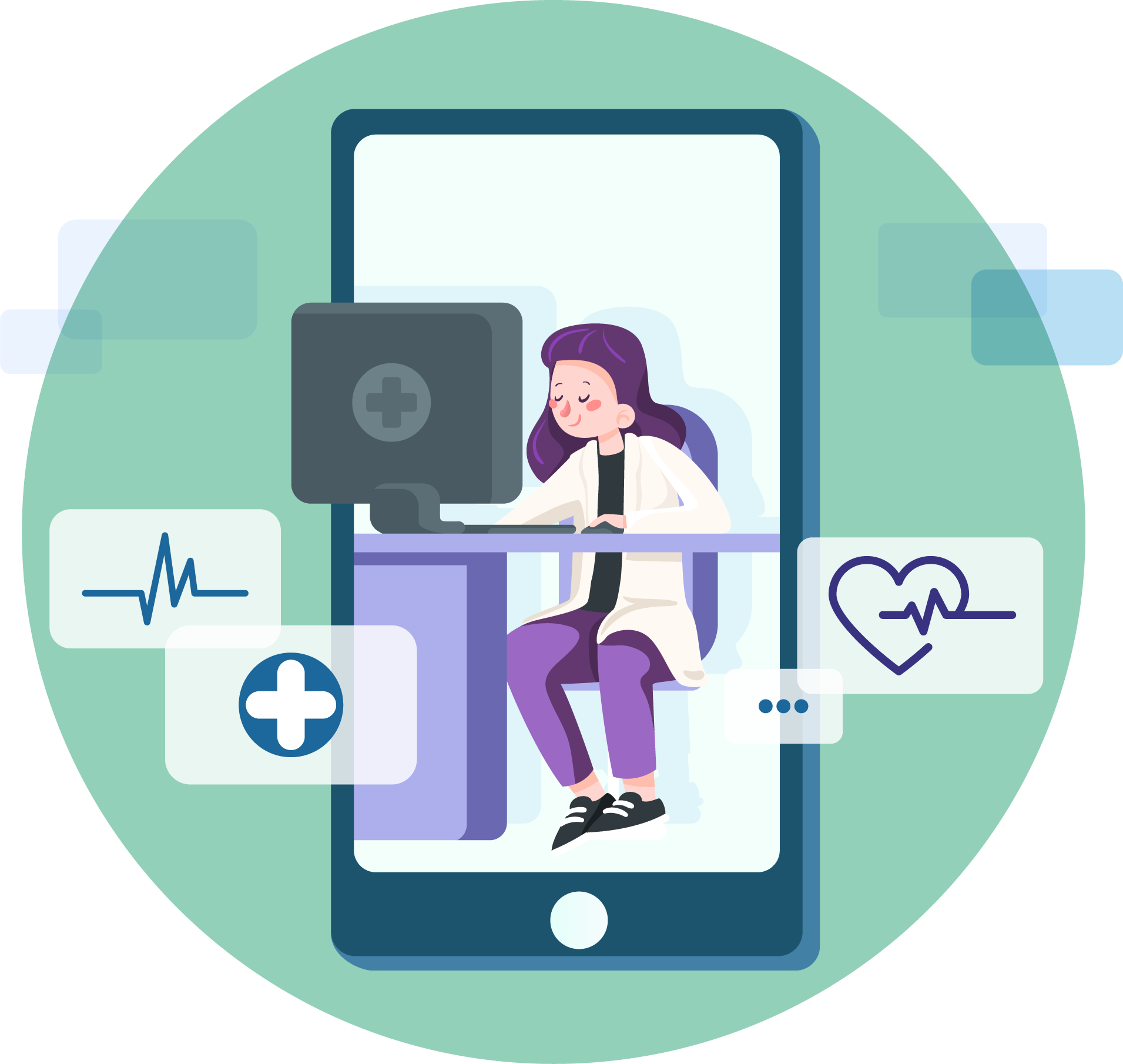 Medical app features